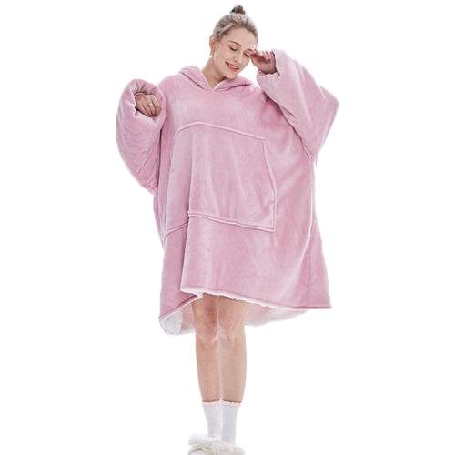 Flannel Solid Color Soft and Warm Shawl Blanket, Colour: Lotus Pink