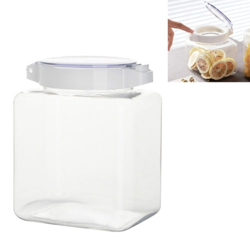 Home Kitchen Press Moisture-proof Seasoning Storage Jar Transparent Food Sealed Jar, Capacity:1500ml