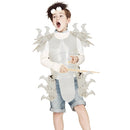 Halloween Carnival Children Handsome Leather Dragon Armor, Size: One Size(Silver)