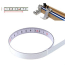 2m Sticky Scale Steel Ruler with Glue Scale Tape Measure Self-adhesive Ruler, Specification:Positive