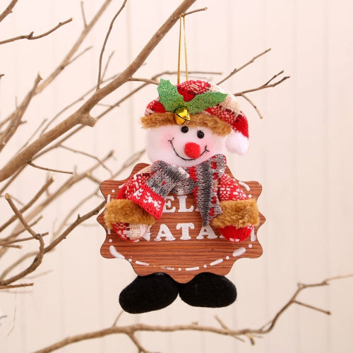 5 PCS Christmas Decorations Christmas Tree Pendant(Snowman)