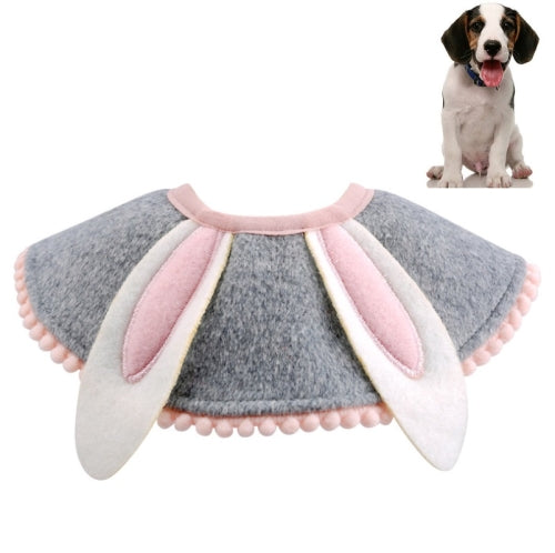 3 PCS Pet Saliva Towel Small Dog Scarf, Size: Large( Rabbit)