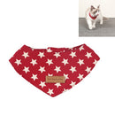 2 PCS Pet Triangle Bandage Dog Mouth Single Layer Saliva Towel Small Dog Accessories, Size: M 18-25cm(Red)