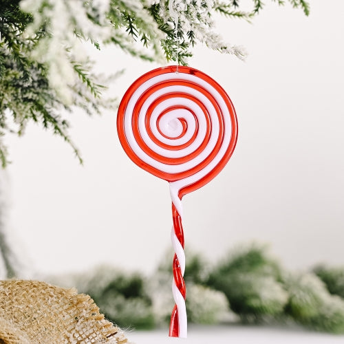 10 PCS Christmas Decorations Simulation Candy Christmas Tree Ornaments, Specification: Large Lollipop