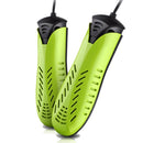 20W Electric Shoe Dryer 220V Dual Core Hetaer Sterilization Electric Dryer for Shoe Boot Glove(Green)