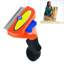 Large Medium and Small Dog Cat General Pet Hair Removal Comb, Size:Short hair(Orange M)