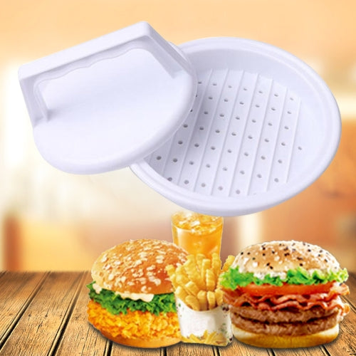 10 PCS Round Shape Hamburger Presser Plastic Hamburger Beef Grill Burger Press Patty Maker Mold Mould