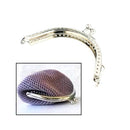 3 PCS Handmade Vintage Embossed Square Semi-circular Coin Purse Handbag Handle, Specification:Round Small