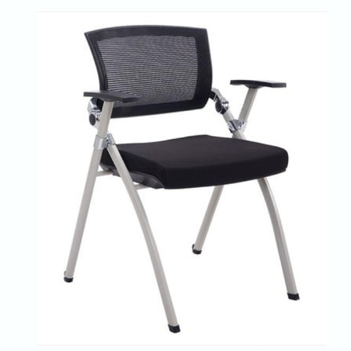 Office Chair Mesh Staff Chair Removable Folding Conference Chair(without Tablet without Wheels)