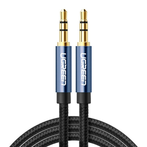 Ugreen AV112 Audio Cable 3.5mm Speaker Line Aux Cable, Length:3m(Blue)