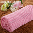 Newborn Baby Blanket Cotton Toddler Bedding Quilt Newborn Swaddle Wrap, Size:85*105cm(Magenta)
