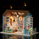 Cute Room Wooden House Furniture DIY Dollhouse Toys for Children Christmas and Birthday Gift