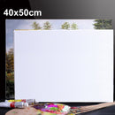 5 PCS Oil Acrylic Paint White Blank Square Artist Canvas Wooden Board Frame, 40x50cm