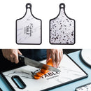 Plastic Mildew PP Small Chopping Board Household Double-sided Food Supplement Vegetable Cutting Chopping Board, Style:Handle(Marbling)