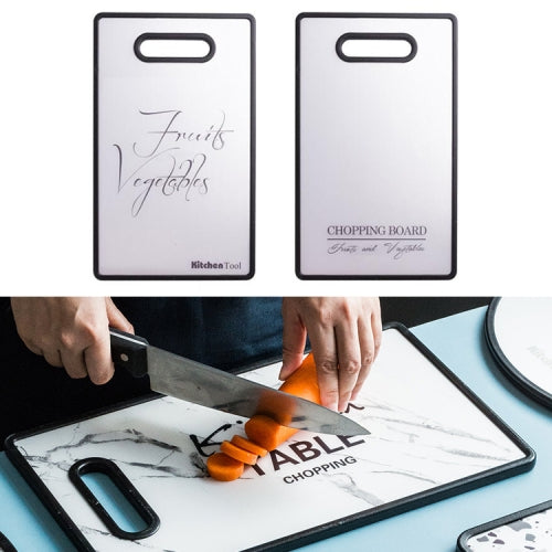 Plastic Mildew PP Small Chopping Board Household Double-sided Food Supplement Vegetable Cutting Chopping Board, Style:Ractangle(Fruit)