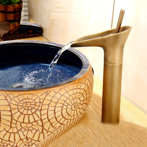 Bathroom Faucet Washbasin Waterfall Hot & Cold Faucet, Specification:84535 High Type