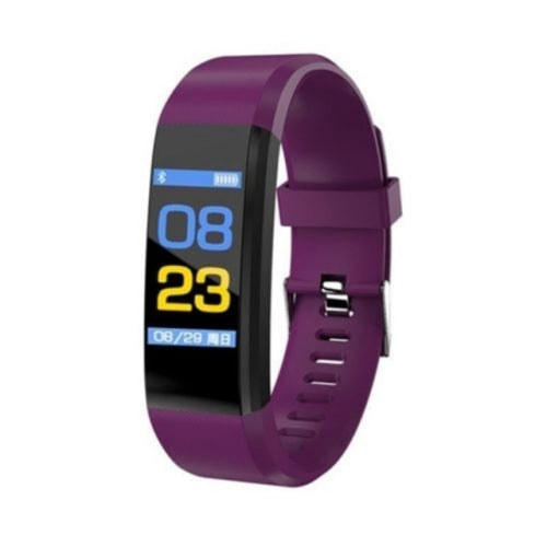 ID115 0.96 inch OLED Screen Smart Watch Wristband Pedometer Sport Fitness Tracker Bracelet(Purple)