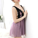 Sexy Women Lace Casual Sleepwear Summer Sleep Dress, Size:S(Laksa)