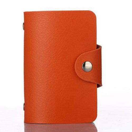 Multi-card Anti-degaussing Card Set Credit Card Bag Card Holder(Orange)