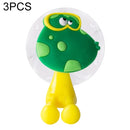 3 PCS Animal Shape Suction Cup Toothbrush Holder Hooks, Pattern:Frog
