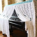 Lace Dust Wiper All-inclusive Piano Dust Cover, Size: 150x35x100cm(Malachite Green)