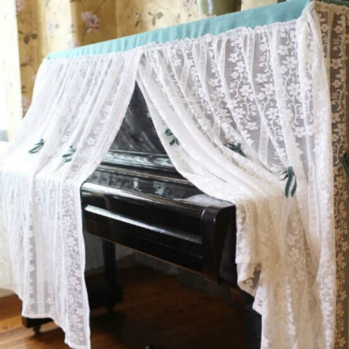 Lace Dust Wiper All-inclusive Piano Dust Cover, Size: 150x35x100cm(Malachite Green)