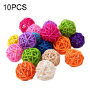 10 PCS Artificial Straw Ball For Birthday Party Wedding Christmas Home Decor(Mixed)