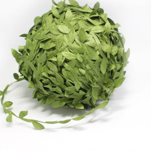 Cloth Leaf Garland Decoration Accessories Green Leaf Cane Leaf Simulation DIY Garland Material, Size:200 Meters