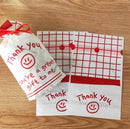 Medium Simple Drawstring Pocket Smiley Gift Food Travel Packaging Bag(50 Pieces)