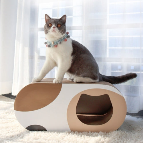 Cat Nest Wear-resistant Corrugated Cat Scratch Board Cat Toy Tunnel