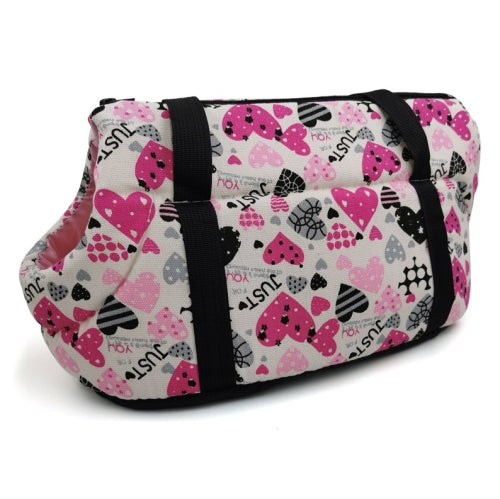 Retro Pet Carrying Bag Comfortable & Breathable Backpack For Cats And Dogs, Size:S 45x21x22cm(Love)