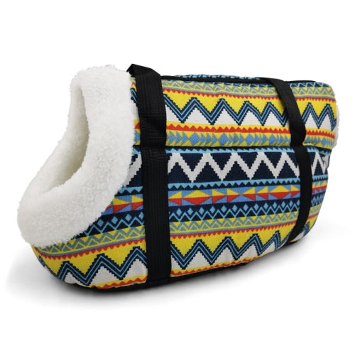 Retro Pet Carrying Bag Comfortable & Breathable Backpack For Cats And Dogs, Size:L 55x26x27cm(Retro Velveted)