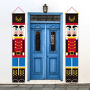 Christmas Decoration Knight Curtain Hanging Flag Shopping Mall Door Christmas Atmosphere Decoration