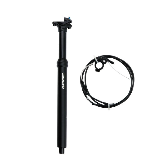 ZOOM Bicycle Wire-Controlled Hydraulic Lift Seat Tube Mountain Bike Seatpost, Size:30.9mm, Specification:400mm Internal Routing