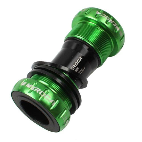 Meroca Mountain Bike Bottom Axle One Hollow Bb Bicycle Screw-In Bottom(Green)