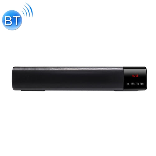 TOPROAD High Power 10W HIFI Portable Wireless Bluetooth Speaker Stereo Soundbar TF FM USB Subwoofer Column for Computer TV Phone(Black)