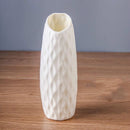 Creative Drop-resistant Plastic Vase Home Table Decoration(Milk White)