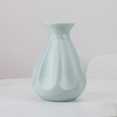 Creative Home Flower Ornaments Dry and Wet Flowers Arrangement Drop-resistant Plastic Vase(Blue)