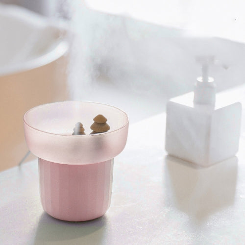 Mini Creative Desktop USB Silent Aromatherapy Air Sterilizing Humidifier(Pink)