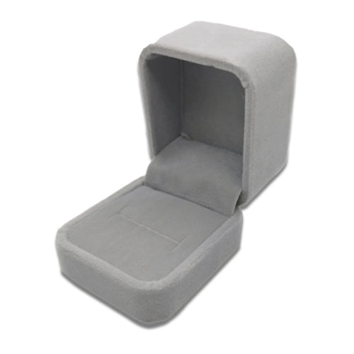 3 PCS Exquisite Jewelry Packaging Gift Box, Specification:5x5.5cm (Flannel Grey)