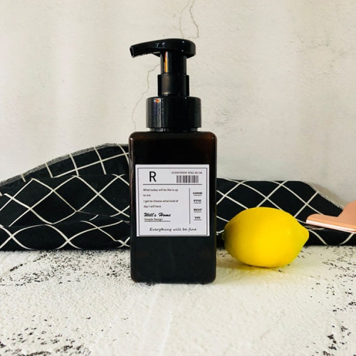 450ml Foam Press Bottle Bubbling Sub-bottle, Style:Square R(White)