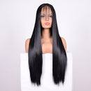 Straight Lace Front Human Hair Wigs, Stretched Length:16 inches, Style:1