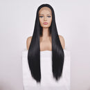 Straight Lace Front Human Hair Wigs, Stretched Length:26 inches, Style:2