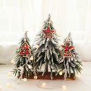 5 Sets Wooden Christmas Tree Hollow Pendant Christmas Ornaments Accessories(Angel Tree B Series)