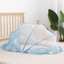Printed Folding Baby Mosquito Net Cover(Blue)