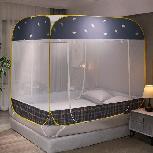 Household Free Installation Yurt Foldable Mosquito Net, Size:180x200x170 cm(Feather)