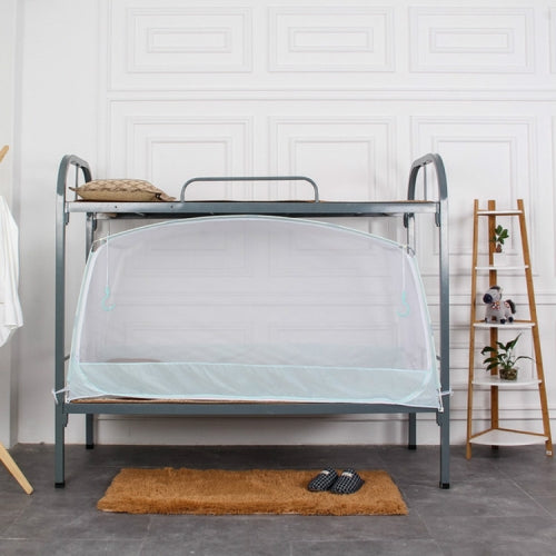 Student Dormitory Single Bed Zipper Square Top Encryption Full Bottom Mosquito Net, Size:No. 2 120x190x95 cm