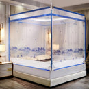 Children Anti-drop Encryption Thickened Zipper Mosquito Net, Size:200x220x170 cm(Mountain Deer Blue)