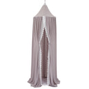 Children Room Summer Chiffon Lace Dome Tent Mosquito Net(Gray)