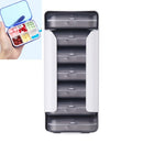 Home Travel Plastic Pill Box Drawer Pill Box Portable Storage Box, Model:6 Grid(Gray)